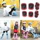 thumbnail image 4 of Equipo de protección para , rodilleras y coderas y muñequeras con correa para en patineta, - Rojo 6 piezas DYNWAVEMX protección de seguridad para patinaje de niños, 4 of 8