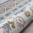 thumbnail image 2 of HomeRoots 550045 9 x 12 ft. Blue & Ivory Wool Floral Hand Tufted Rectangle Area Rug, 2 of 9