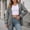 Grey, variant on DuoJiaJ Women Sweaters Cardigan Open Front Long Sleeve Ribbed Knit Jackets Fall Fashion Cozy Sweater Blue L