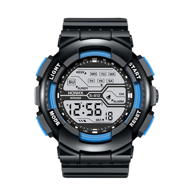 SENJIAQ Waterproof Watch for Kids,Fashion Waterproof Men's Boy LCD Digital Stopwatch Date Rubber Sport Wrist Watch Birthdays, Graduations, Christmas Eve, Halloween,Anniversaries Gifts