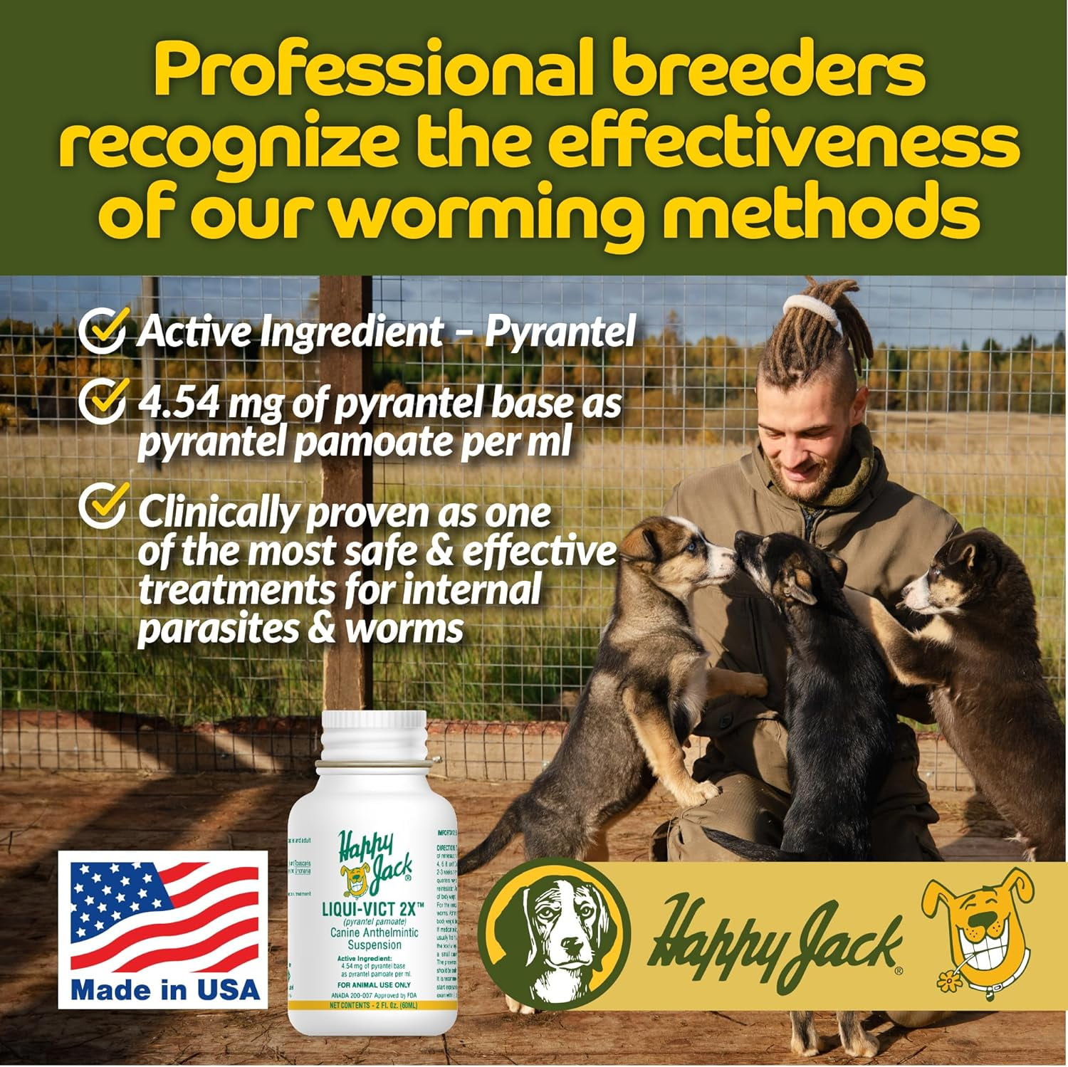 Happy Jack Liqui Vict 2X Liquid Puppy Dewormer Pet Medicine for Round and Hook Worms 2 oz Walmart