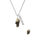 thumbnail image 2 of Delight Jewelry Resin Skull Silvertone Hope Anchors the Soul Bar Charm Necklace, 23", 2 of 4
