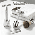 thumbnail image 6 of EXLEAF 2026 New Double Edge Safety Razor for Women,With 10 Pcs Safety Razor Blades Single Blade Razor Reusable Travel Essentials Women Razor for Shaving,Travel,Skincare,Personal Care, 6 of 7