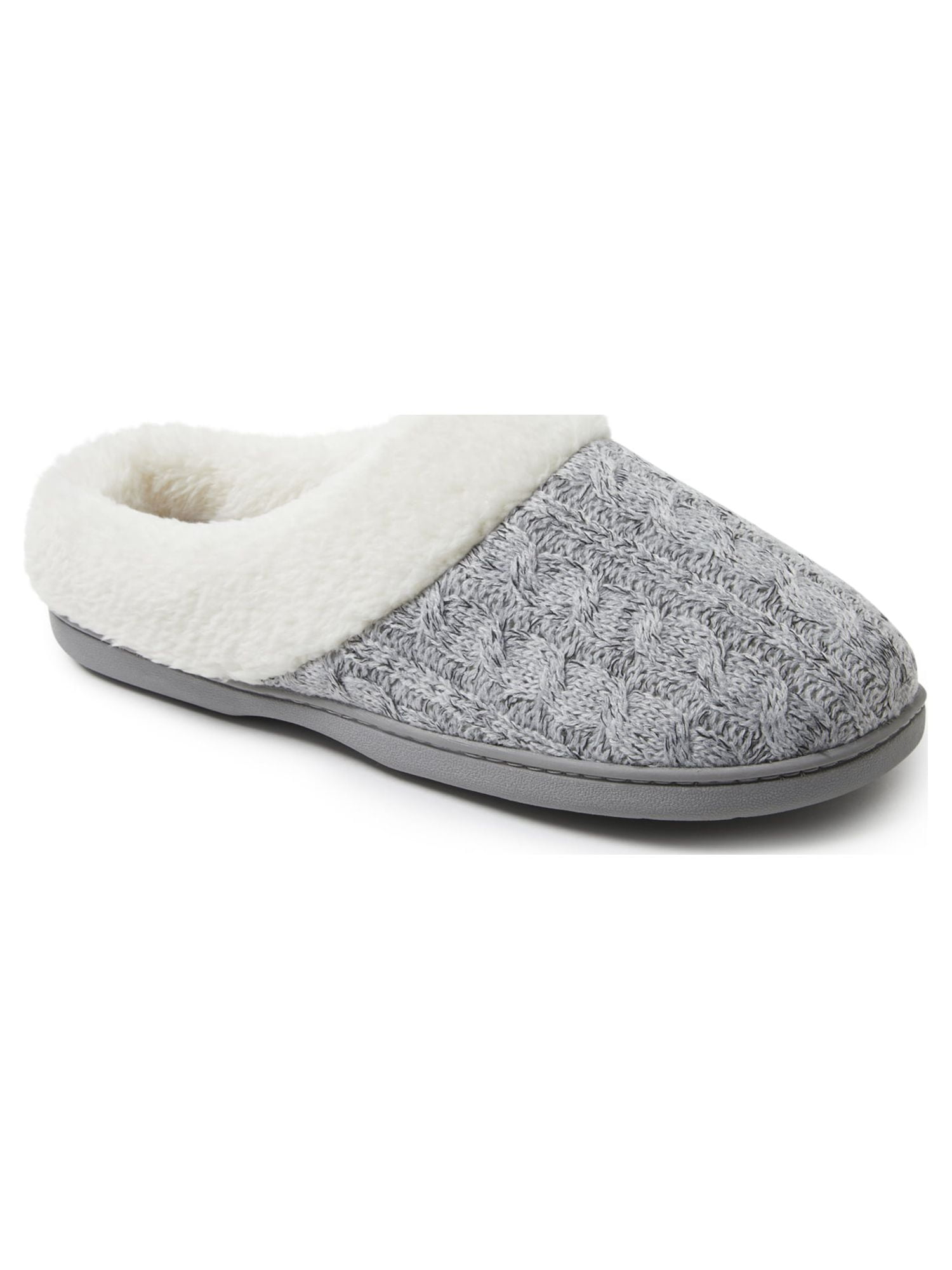 Dearfoams Cozy Comfort Women's Cable Knit Clog Slippers