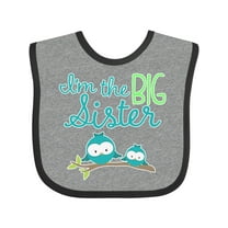 Inktastic I'm the Big Sister Girls Baby Bib