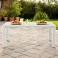 thumbnail image 4 of Patioflare 70IN Rectangular Patio Table, Cream, 4 of 9