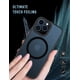 thumbnail image 5 of Funda magnética para iPhone 13 Pro Max [Nivel MIL probado contra caídas y compatible con MagSafe] Parte trasera translúcida mate con teclas de aluminio negroiPhone 13 Pro Max、Negro Xemadio CZDZ-HY218-7, 5 of 7