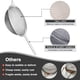 thumbnail image 4 of Juego de 3 coladores de malla fina, coladores de alambre de acero inoxidable para cocina, colador fino de metal multiusos con mango, 4 of 7