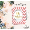 thumbnail image 5 of Darling Souvenir White Birthday Invitation Card 28 Pcs Fill or Write In Blank Invites Printable Party Supplies 5 x 7 Inches, 5 of 5