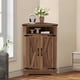 thumbnail image 1 of QinaQin Gabinete esquinero con puertas corredizas tipo granero y repisa ajustable, organizador estilo farmhouse para baño, cocina o sala, 1 of 7
