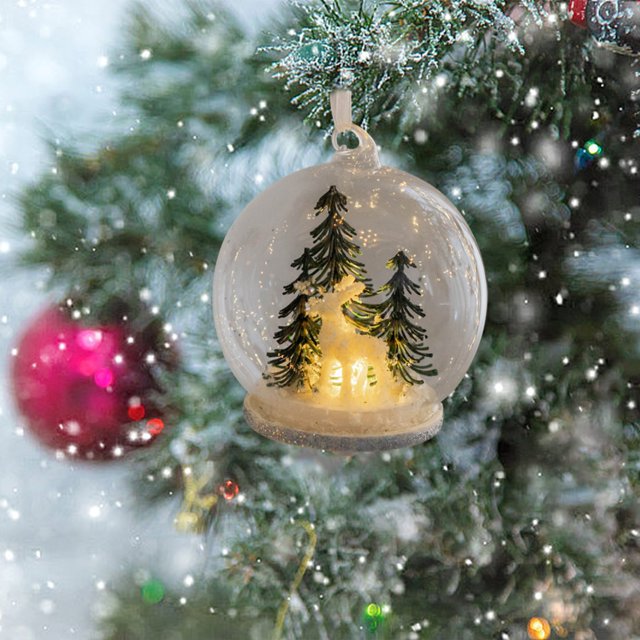 Christmas Decorations Christmas Luminous Glass Ball Pendants Window Decoration I Photo Props Christmas Decorations Outside Christmas Decorations on Clearance