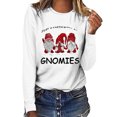 thumbnail image 2 of EQWLJWE Hoodies for Teen Girls Cute Gnome Print Pullover Gnome Print Long Sleeve Loose Valentine's Day Tops, 2 of 4