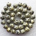 thumbnail image 5 of K-KED Beautiful A Strand Dalmation Jasper 6-10mm Round Loose bead 15.5 inch -8 mm, 5 of 6