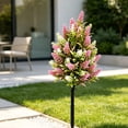 thumbnail image 5 of Artificial Blooms Outdoor With Ground Spike, Uv Sturdy Faux Plants For Garden Porch Patio Ornament, Realistic Fake Blooms No Maintenance Yard Plants, 5 of 7
