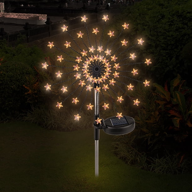Lámpara Rama pentagonal fácil de la instalación de la iluminación solar del paisaje del LED para el jardín casero Ndcxsfigh Para estrenar