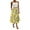 Yellow, variant on WTOBBY Women's Bohemian Flower Print Skirt with Solid Color Design and Pockets, Casual Temperament Half Skirt for Everyday Wear, A-Line Maxi Style with Elastic Waist,Light Gray XL