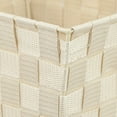 thumbnail image 4 of Home Basics Large Polyester Woven Strap Storage Bin With Handles, Ivory (6 Pack), 4 of 7