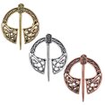 thumbnail image 4 of 3Pcs Retro Alloy Brooches Unique Brooches Durable Viking Brooch Decorations, 4 of 9
