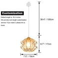 thumbnail image 6 of Kiven H-Type track lighting pendants, h track pendant lights with Crystal Lampshade,Modern Decorative Track Lighting Fixture for Hallway Restaurant Kitchen Island Cafe XDD364, 6 of 6