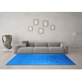 thumbnail image 3 of Ahgly Company Machine Washable Indoor Square Persian Light Blue Bohemian Area Rugs, 8' Square, 3 of 4
