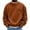 30#Ginger, variant on Men Casual Crewneck Sweatshirt Solid Color Loose Fit Long Sleeve Pullover with Chest Pocket Warm Winter Sweatshirt for Daily Wardrobe Gray S