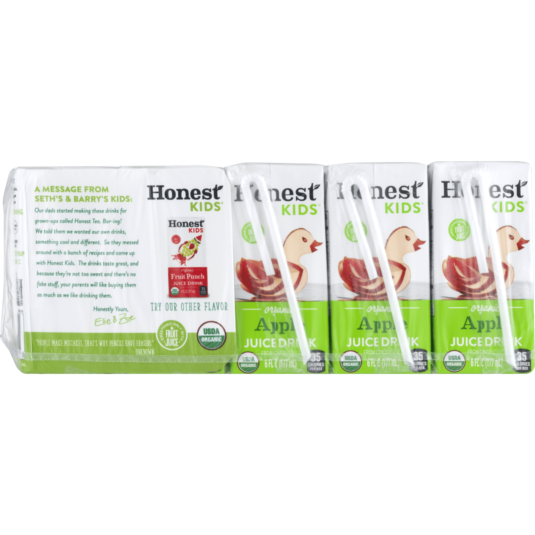 Honest Kids Organic Apple Juice Drink, 6 Fl. Oz., 10 Count