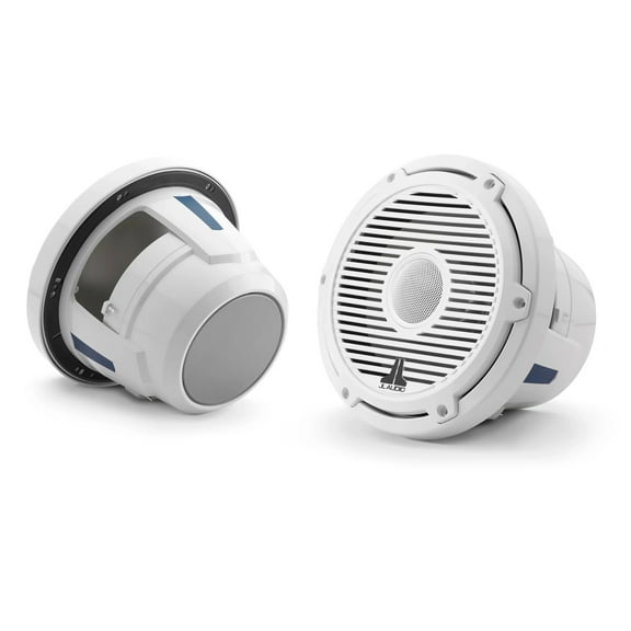 JL Audio M6 8.8in Coaxial Speakers White Classic Grille