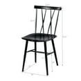 thumbnail image 7 of Topbuy 2 PCS Steel Chairs Dining Side Tolix Chairs Armless with High Cross Back Black, 7 of 7