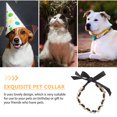 thumbnail image 2 of WHAMVOX Lightweight Dog Choker Collar Party Decoration for Pets 1Pack Black Rhinestone, 2 of 6
