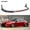 Carbon Fiber Color with Red Line, variant on Front Bumper Lip Splitter Compatible with 2018-2020 Toyota Camry SE XSE TRD Hybrid, Air Dam Yofer Style V2 Winglet Lower Chin Spoiler Fit for 4 Door, Protection Body Kit (Gloss Black)
