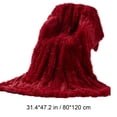 thumbnail image 2 of All-Season Fleece Plush Blanket, 120x80cm, Ultra Soft, Cozy, Warm, Lightweight, Non-Shedding Washable Cotton Blanket, for Bed / Sofa, 2 of 5