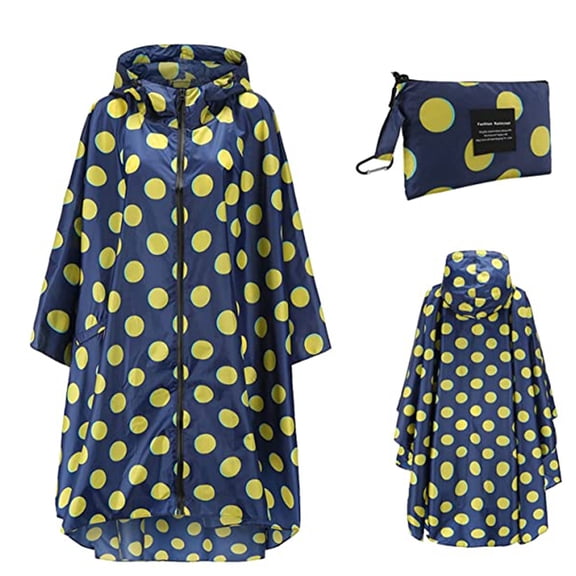 AOOCHASLIY Ladies Coat Clothes Fashion Women Rain Jacket Coat Printing Hooded For Adults with Pockets Tops