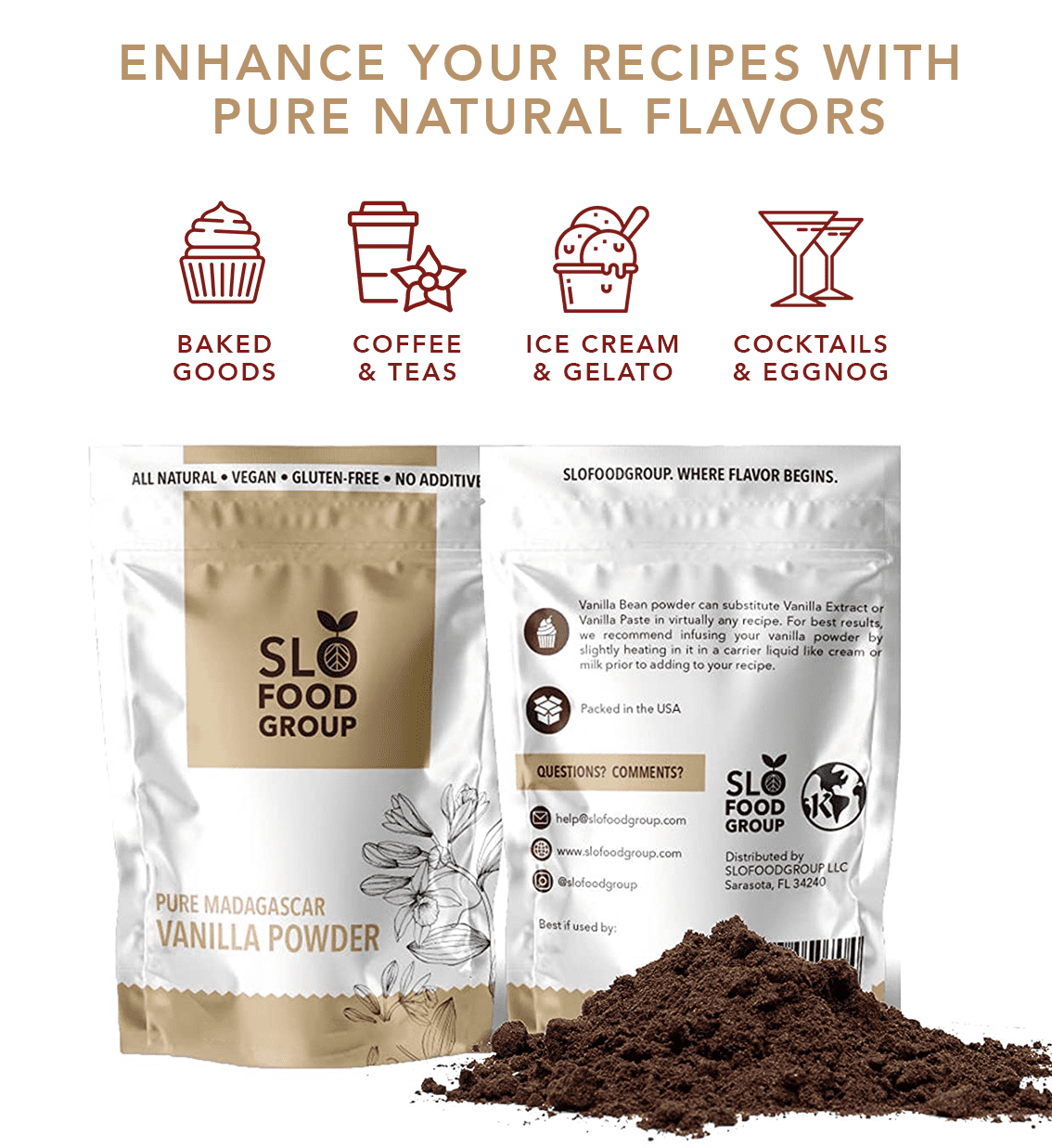 Slofoodgroup Madagascar Vanilla Powder - 2 oz.