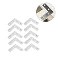 thumbnail image 3 of Speravity Soporte para esquina de silla y mesa, placa plana en forma de L, acero inoxidable, soporte para mueble, Hardware de refuerzo, 50x50mm, Herramientas y ferretería, 3 of 6