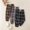 Black, variant on Toddler Boy Girl Plaid Flannel Pants 3 Pack Fleece Lined Thickened Leggings Fall Winter Elastic Waist Long Trousers Black 2 Years