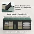 thumbnail image 7 of SONGMICS Storage Ottoman Bench, 15 x 43 x 15 Inches, Ottoman with Storage, End of Bed Bench, for Living Room, Bedroom, Retro Green, 7 of 7