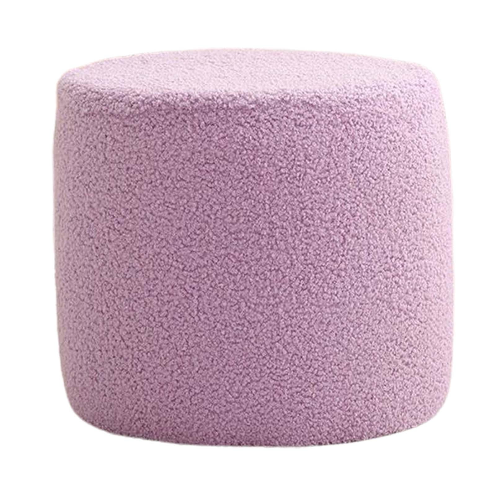 Footstools Ottomans Small Footstool Shoe Changing Stool Seat Chair Sofa Tea Stool Foot Rest Stool for Home Bedroom Sturdy Room Doorway Violet