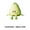 B, variant on Adorable Citrus Character Figurine - Soft Rubber Car Dashboard Decor with Smile Face, Fun Executive Desk Toy for Office & Vehicle Interior Decoration