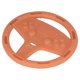 thumbnail image 5 of Juguete Para Masticar Para Bebés, Juguetes Para La Dentición De Material De Silicona, Forma De Volante, Tamaño Pequeño Para Regalo Para Uso Diario ANGGREK Naranja, 5 of 8