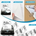 thumbnail image 5 of NineLeaf 4 Rolls Compatible for DYMO 1744907 4 in x 6 in Postage Address Shipping Direct Thermal Labels, 220 Labels Per Roll, 5 of 7
