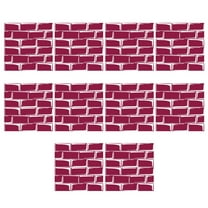 Peel and Stick Backsplash for Kitchen 10 Sheet 6"x6" Red Subway Backsplash Tile Self Adhesive Back Splash Stick Wall Tiles Peel and Sticker for Kitchen Bathroom Fireplace Laundry Room