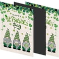 thumbnail image 3 of St Patricks Day Garden Flag 12x18 Double Sided, Burlap Happy St Patricks Day Flag, Saint Patricks Gnomes Small Garden Flag, Horseshoe Beer Shamrocks Yard Flags Outdoor Decorations, 3 of 5