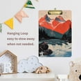 thumbnail image 4 of FORMRS Acrylic Clipboard with Low Profile Clip Standard A4 Letter Size, 12.5" x 9", Mountains at Dawn, 4 of 8
