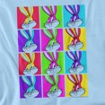 thumbnail image 2 of Looney Tunes Bugs Tiles Women's T Shirt, Light Blue, Large, 2 of 6