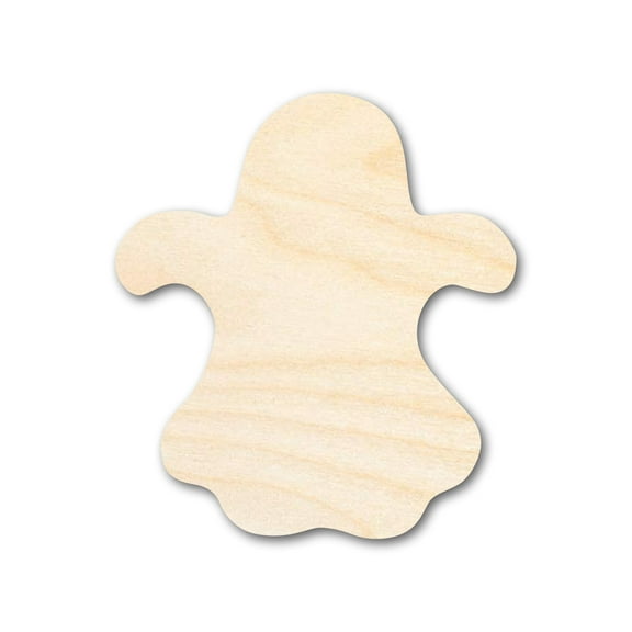 Bigger Better | Unfinished Wood Ghost Shape |  DIY Craft Cutout 36" / 1/4"