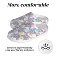 thumbnail image 6 of KLL Sea Turtles Pattern Adult Unisex Cozy Slippers,Fuzzy Slip-on Slippers TPR Sole Slippers Comfort Plush Home Footwear for Indoor & Outdoor-11, 6 of 7