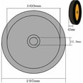 thumbnail image 3 of Front Mower Wheels, Genuine Original Equipment Manufacturer (OEM) Part for Craftsman Lawn Mower, 8-Inch Non-Slip Drive Wheel Assembly Compatible with MTD, 2PCS, 3 of 5