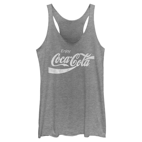 Womens Coca Cola Distressed Enjoy Racerback Tank