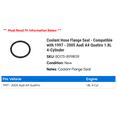 thumbnail image 2 of Coolant Hose Flange Seal - Compatible with 1997 - 2005 Audi A4 Quattro 1.8L 4-Cylinder 1998 1999 2000 2001 2002 2003 2004, 2 of 2