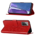 thumbnail image 4 of Galaxy Note 20 Ultra Wallet Case, Embossed Butterfly PU Leather Credit Card Holder Slots Full Body Protection Kickstand Flip Shockproof TPU Phone Cover for Samsung Galaxy Note 20 Ultra, Red, 4 of 7